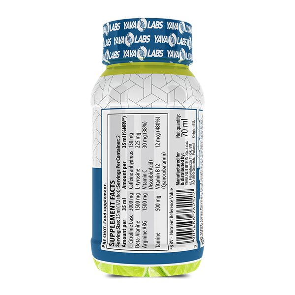 Pre Shot 20 Shots / 40 Servings - Yava Labs