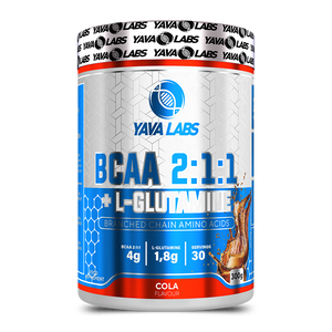 Bcaa 2:1:1 + L-Glutamine 300 gram | Helpt tegen verzuring tijdens een intense training