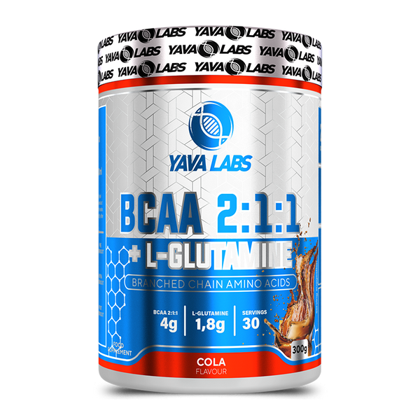 Bcaa 2:1:1 + L-Glutamine 300 gram | Helpt tegen verzuring tijdens een intense training