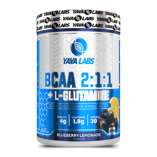 Bcaa 2:1:1 + L-Glutamine 300 gram | Helpt tegen verzuring tijdens een intense training