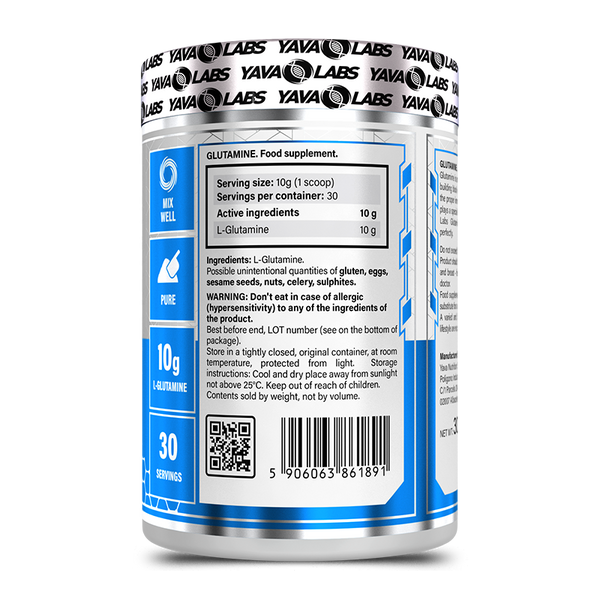 L-Glutamine Powder 300 GR | L-Glutamine ondersteunt spierherstel