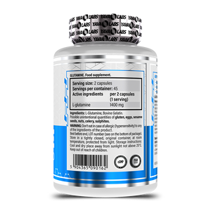 L-Glutamine 90 Tabs | Verbetert prestaties tijdens trainingen.