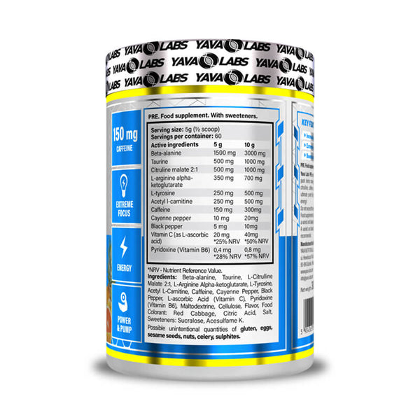 Pre Workout 300 GR | Helpt prestaties te verbeteren bij explosieve krachtsinspanningen