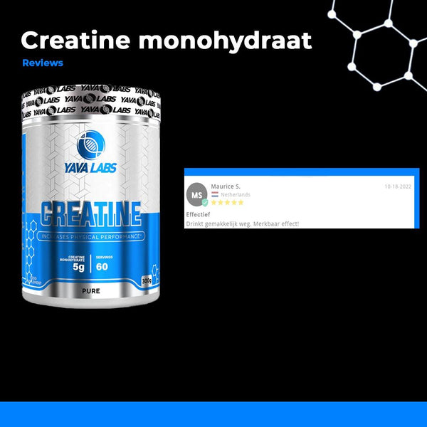 Creatine monohydraat - Helpt prestaties te verbeteren bij explosieve krachtsinspanningen