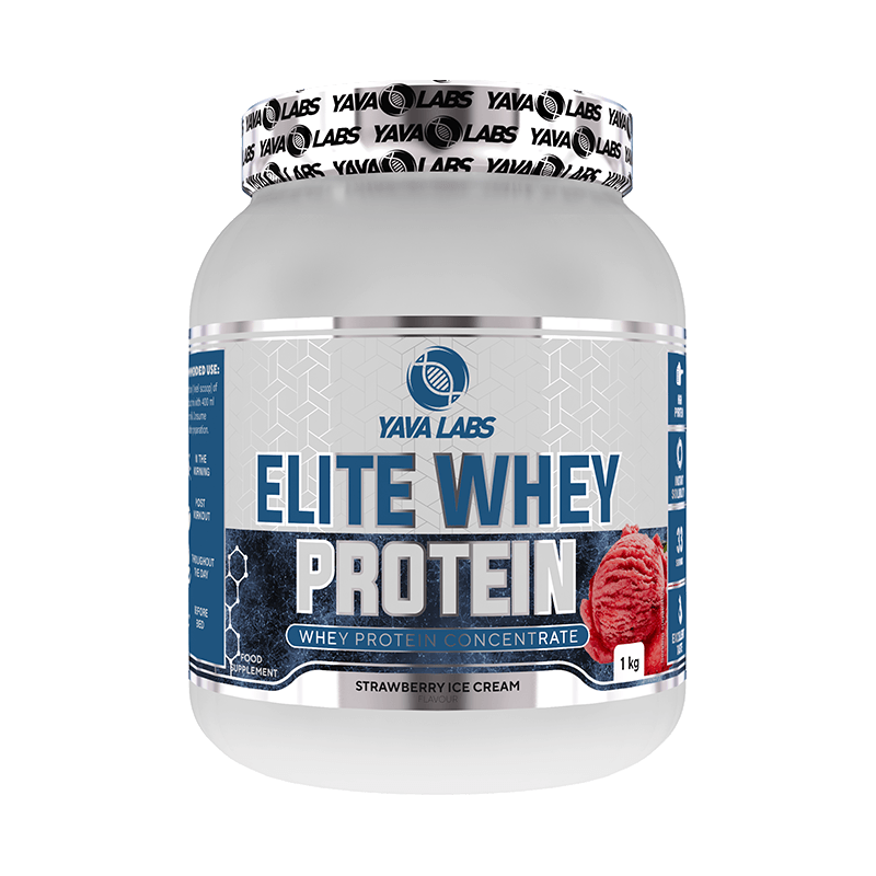 Elite Whey Protein 1 KG - Eiwitten dragen bij tot de groei van de spiermassa - Yava Labs