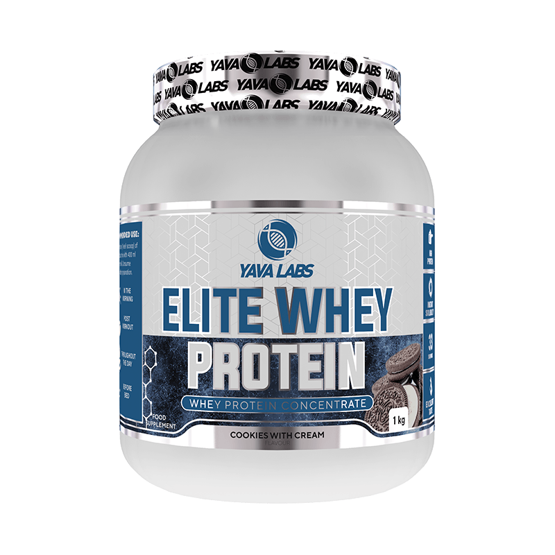 Elite Whey Protein 1 KG - Eiwitten dragen bij tot de groei van de spiermassa - Yava Labs