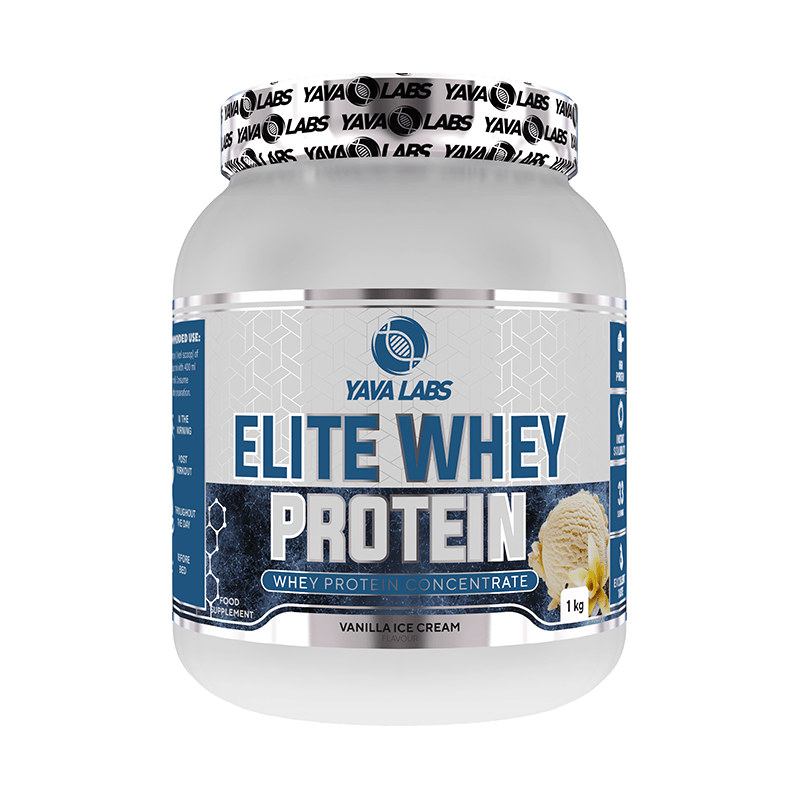 Elite Whey Protein 1 KG - Eiwitten dragen bij tot de groei van de spiermassa - Yava Labs