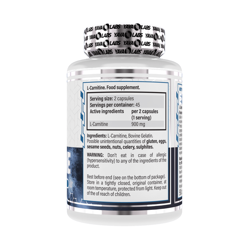 L-Carnitine | Ondersteunt vetverbranding - Yava Labs